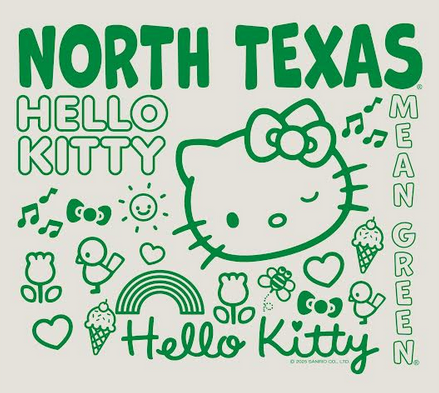 NORTH TEXAS HELLO KITTY TEE