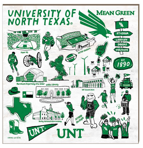 UNT IMPRESSIONS SIGN