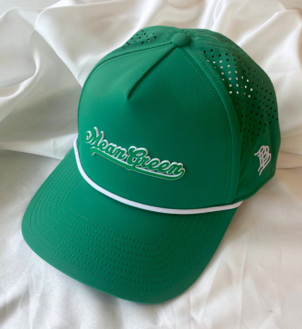 MEAN GREEN SCRIPT HAT