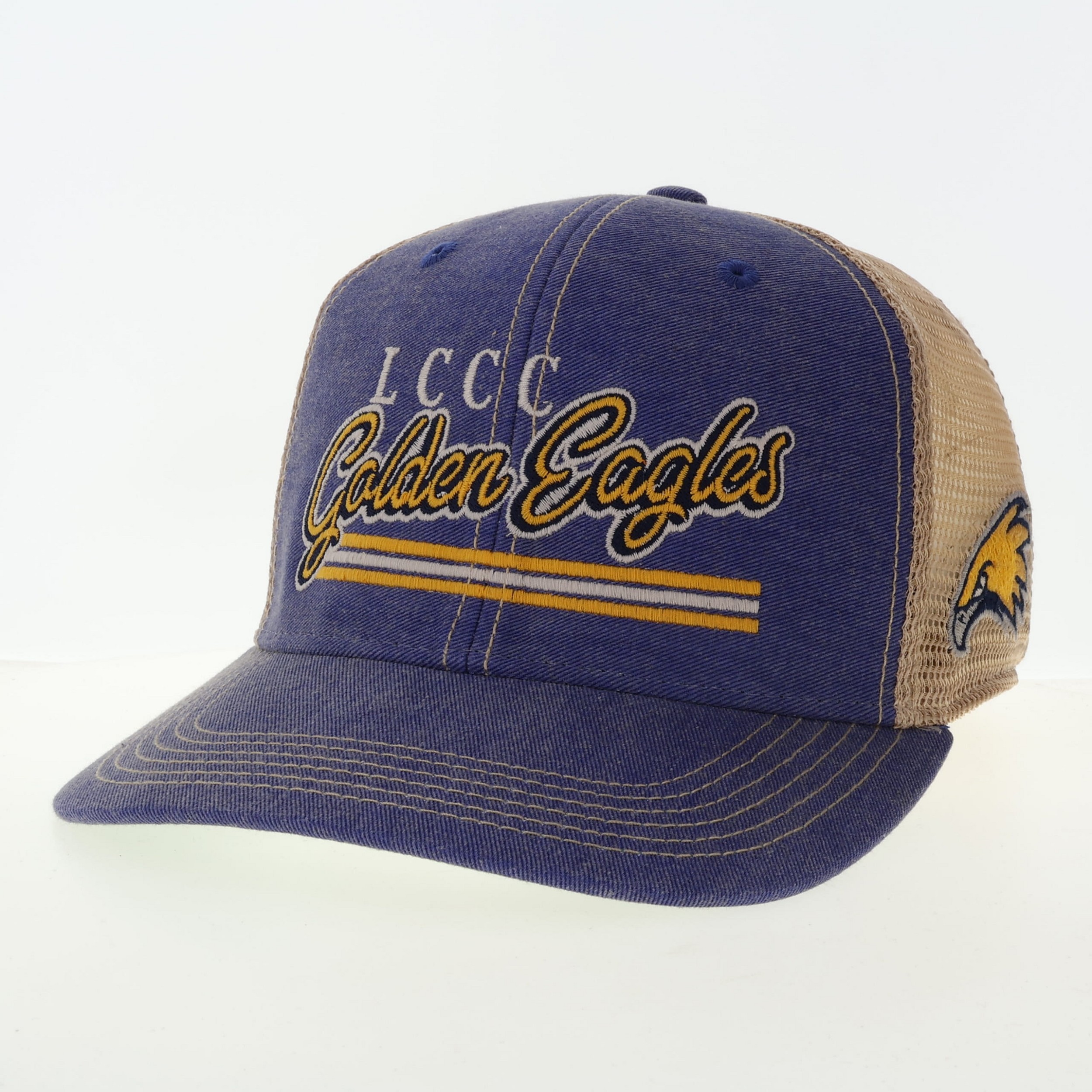 LCCC Golden Eagles Mid-Profile Relaxed Mesh Trucker Hat