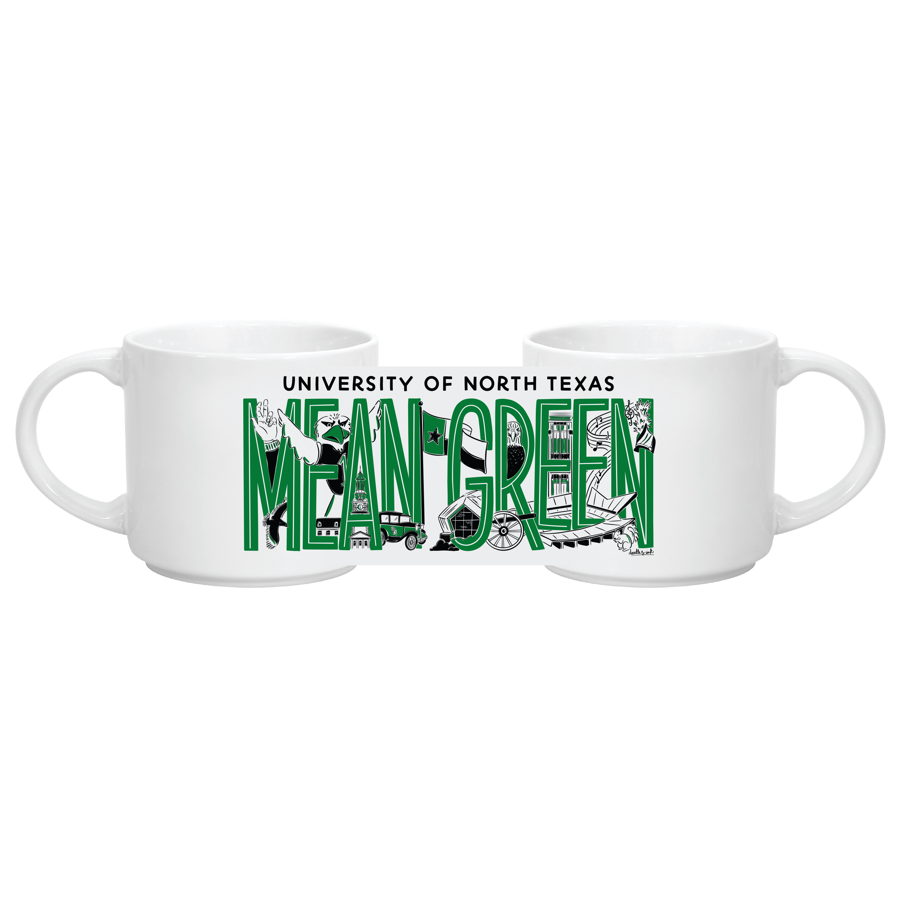 UNT COLLAGE MUG