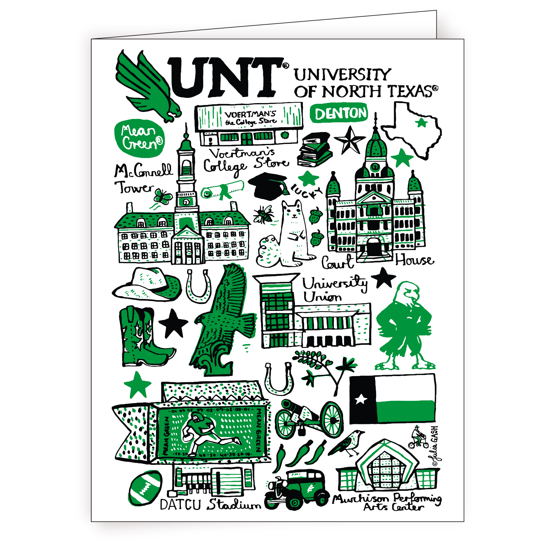 UNT COLLAGE NOTECARDS