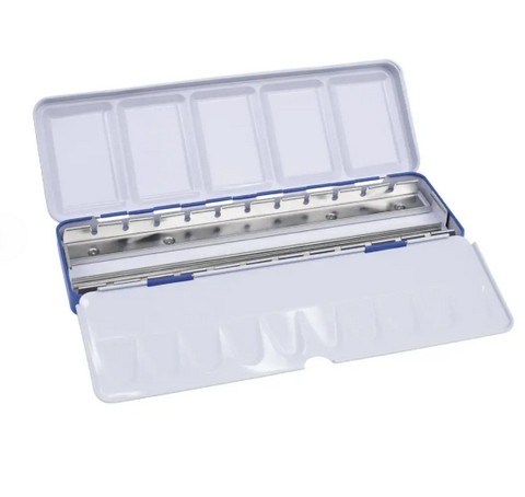 Milan Empty Half Pan Watercolor Palette, 24-pc