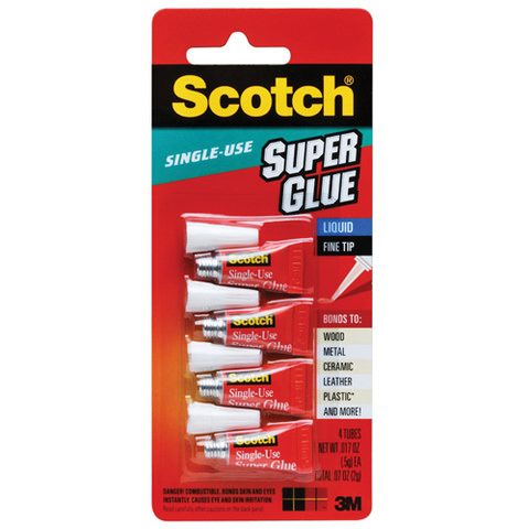 Liquid Super Glue Single Use Tubes