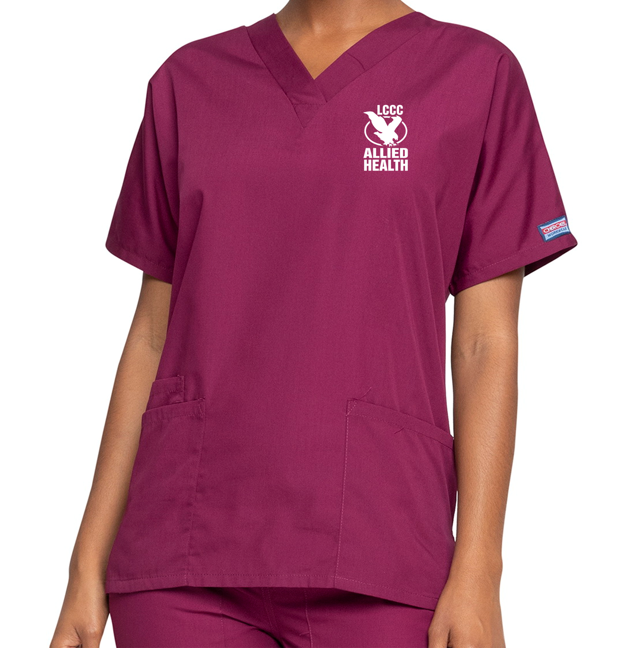 LCCC Allied Health - Women's 3-Pocket V-Neck Scrub Top