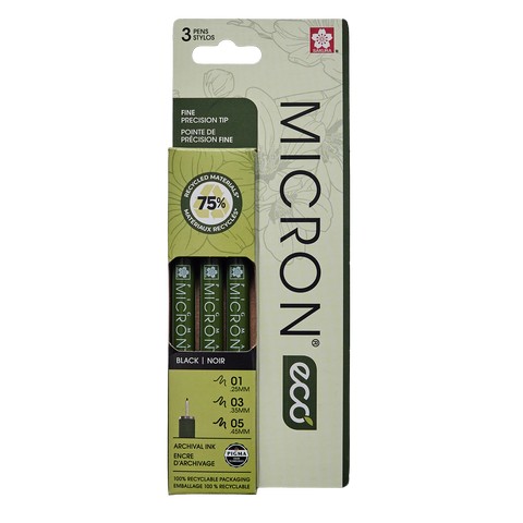 Pigma Micron Eco Set, 3-piece