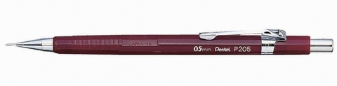 Pentel Sharp Mechanical Drafting Pencils, 0.5mm Red Barrel