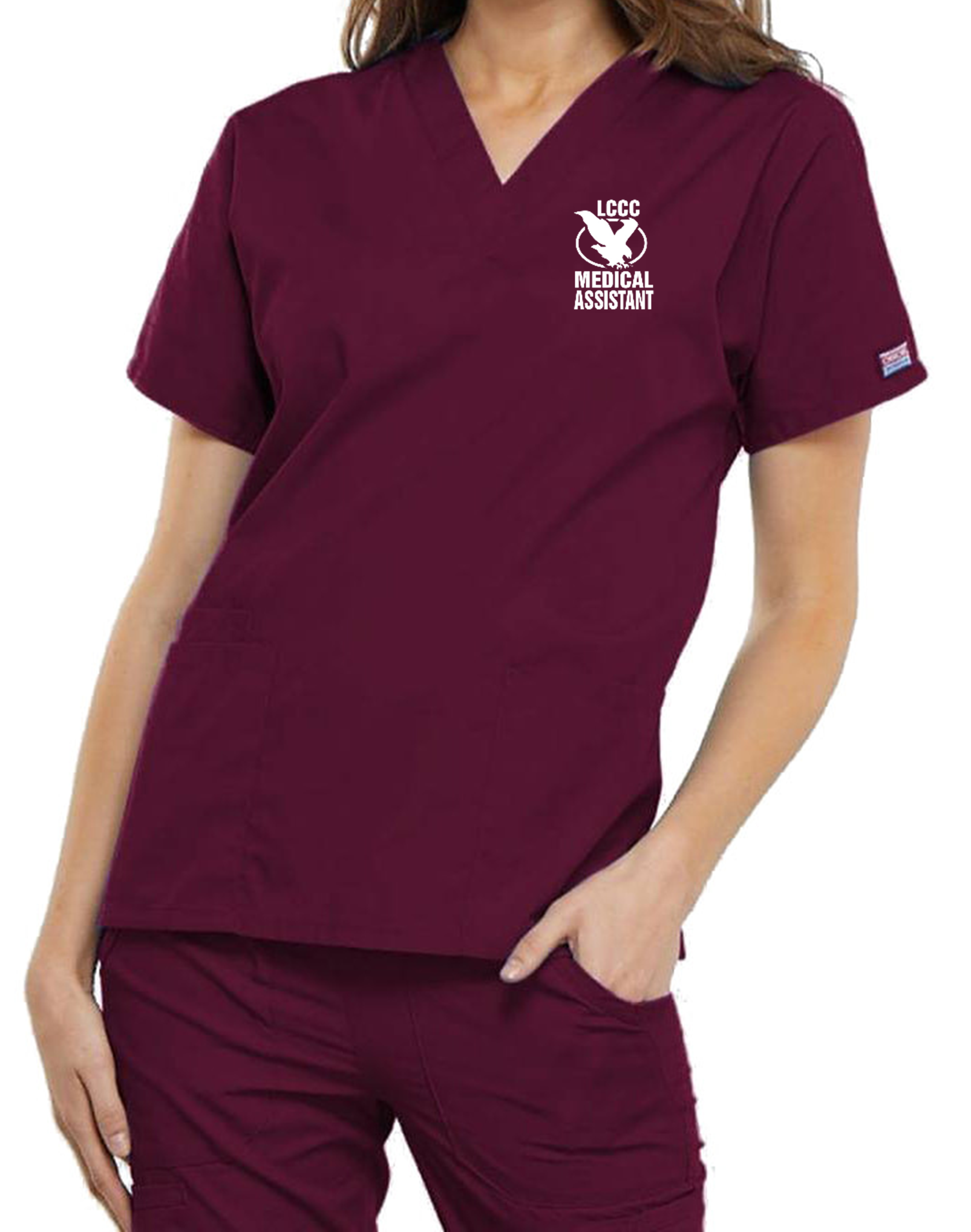 LCCC Medical Assistant - Women's 3-Pocket V-Neck Scrub Top
