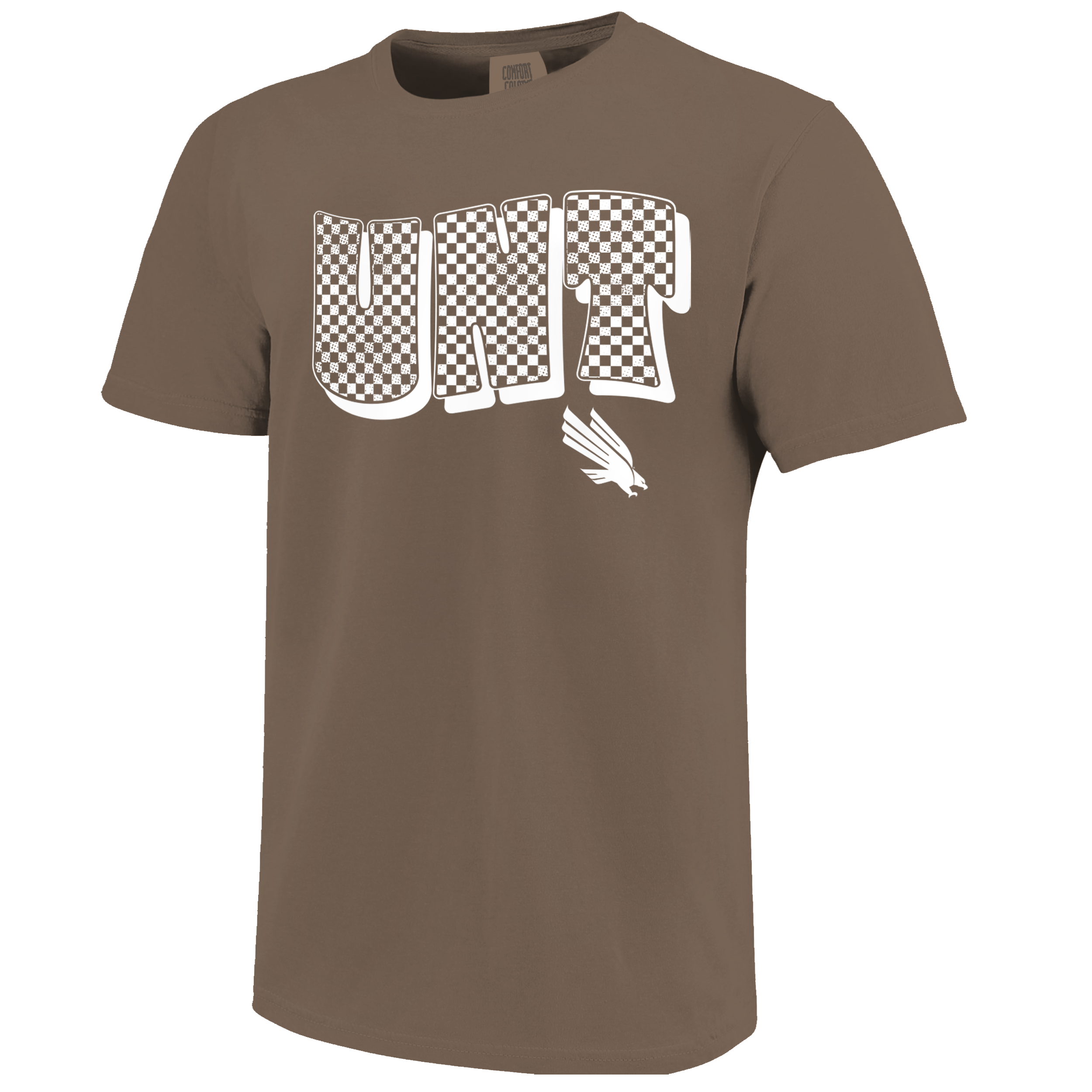 UNT CHECKERED TEE