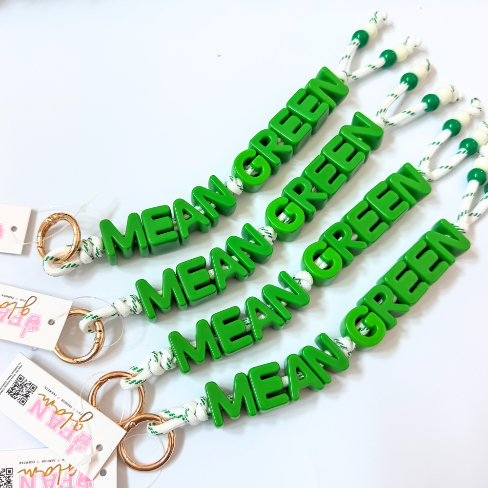 MEAN GREEN BAG CHARM