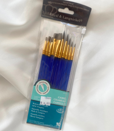 Super Value Sable Hair Brush Set, 10PCS