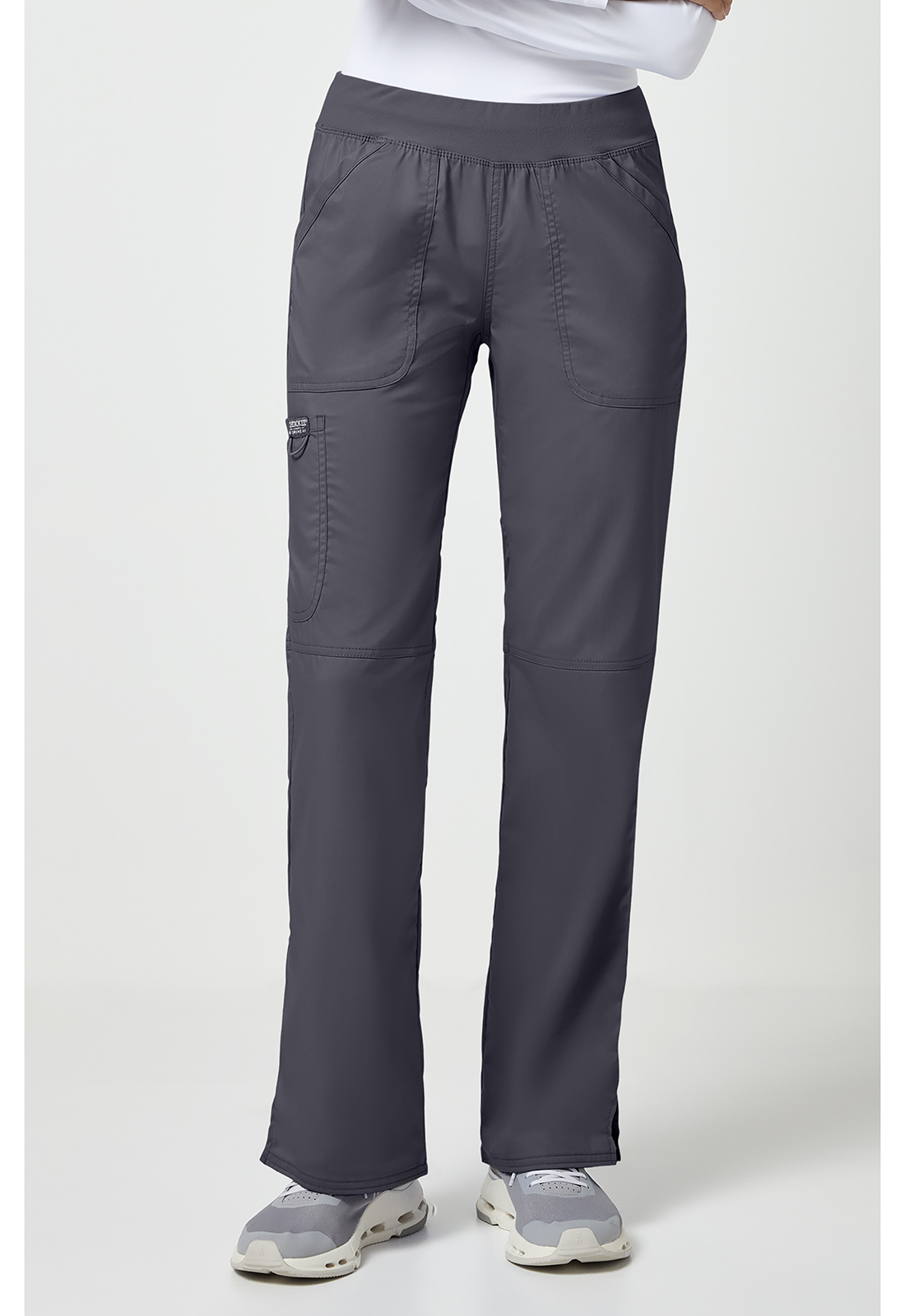 LCCC-Nursing Mid Rise 4 Pocket Straight Leg Pull-On Pants