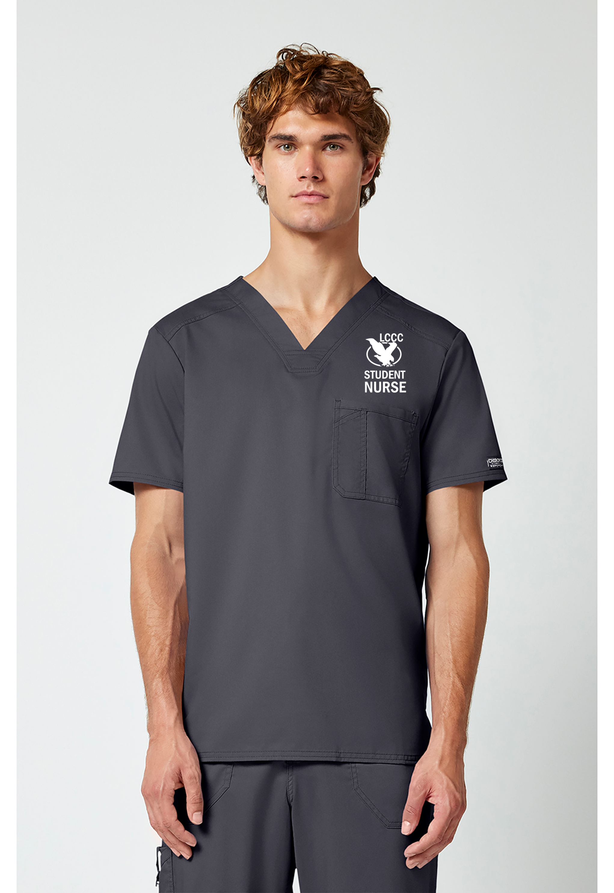 LCCC Nursing-Men’s 1-Pocket Tuck In Scrub Top