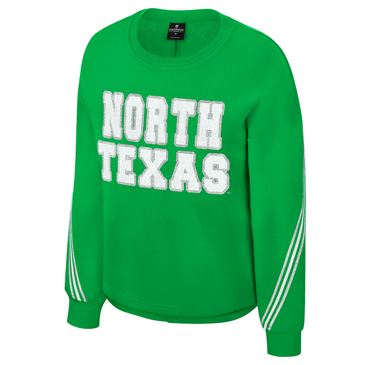 UNT MEAN GREEN CHENILLE CREW