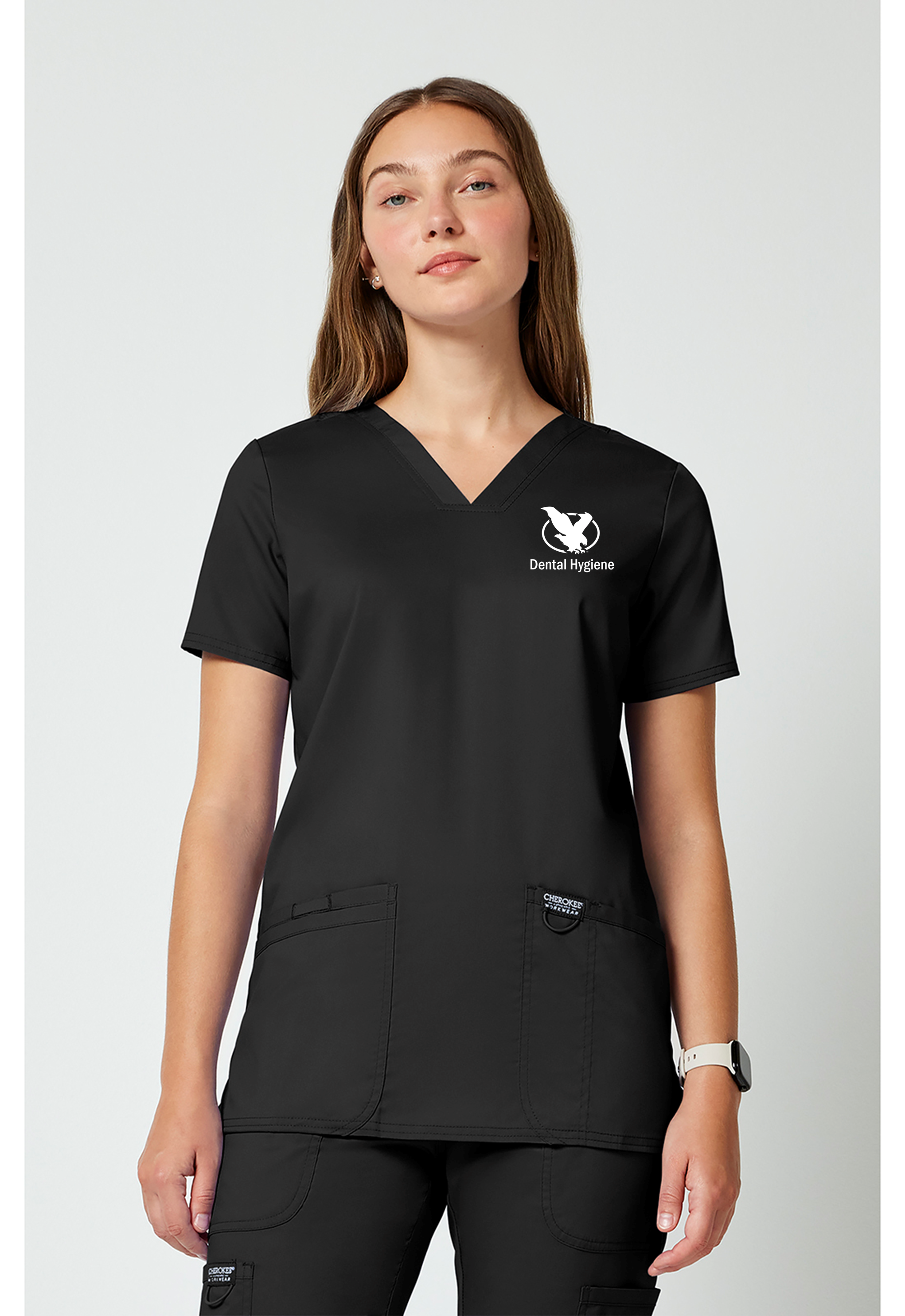 LCCC Dental Hygiene - 3-Pocket V-Neck Scrub Top