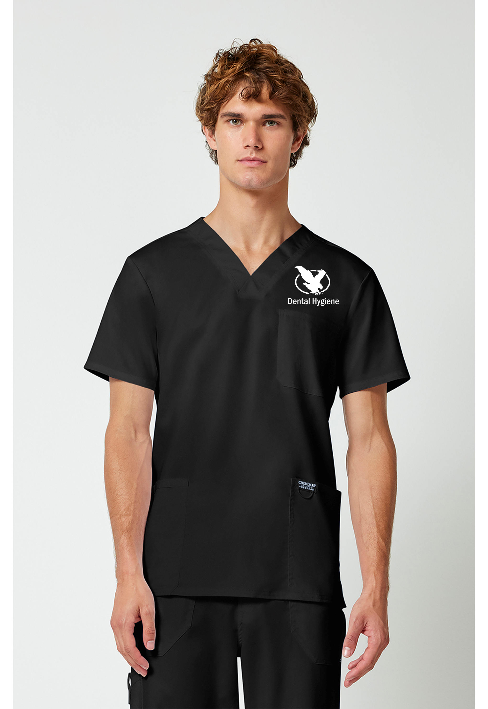 LCCC Dental Hygiene - Men’s 3-Pocket V-Neck Scrub Top