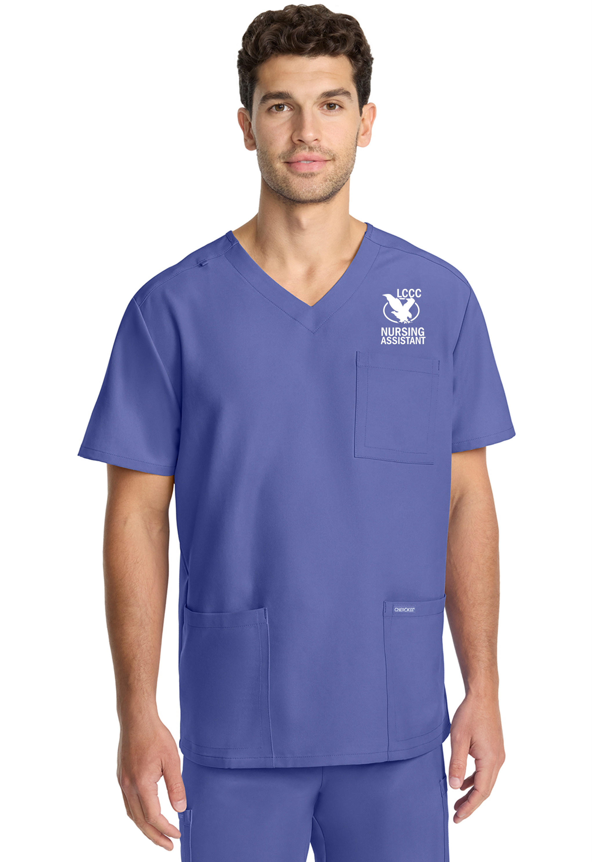 LCCC CNA - Men's 3-Pocket V-Neck Top