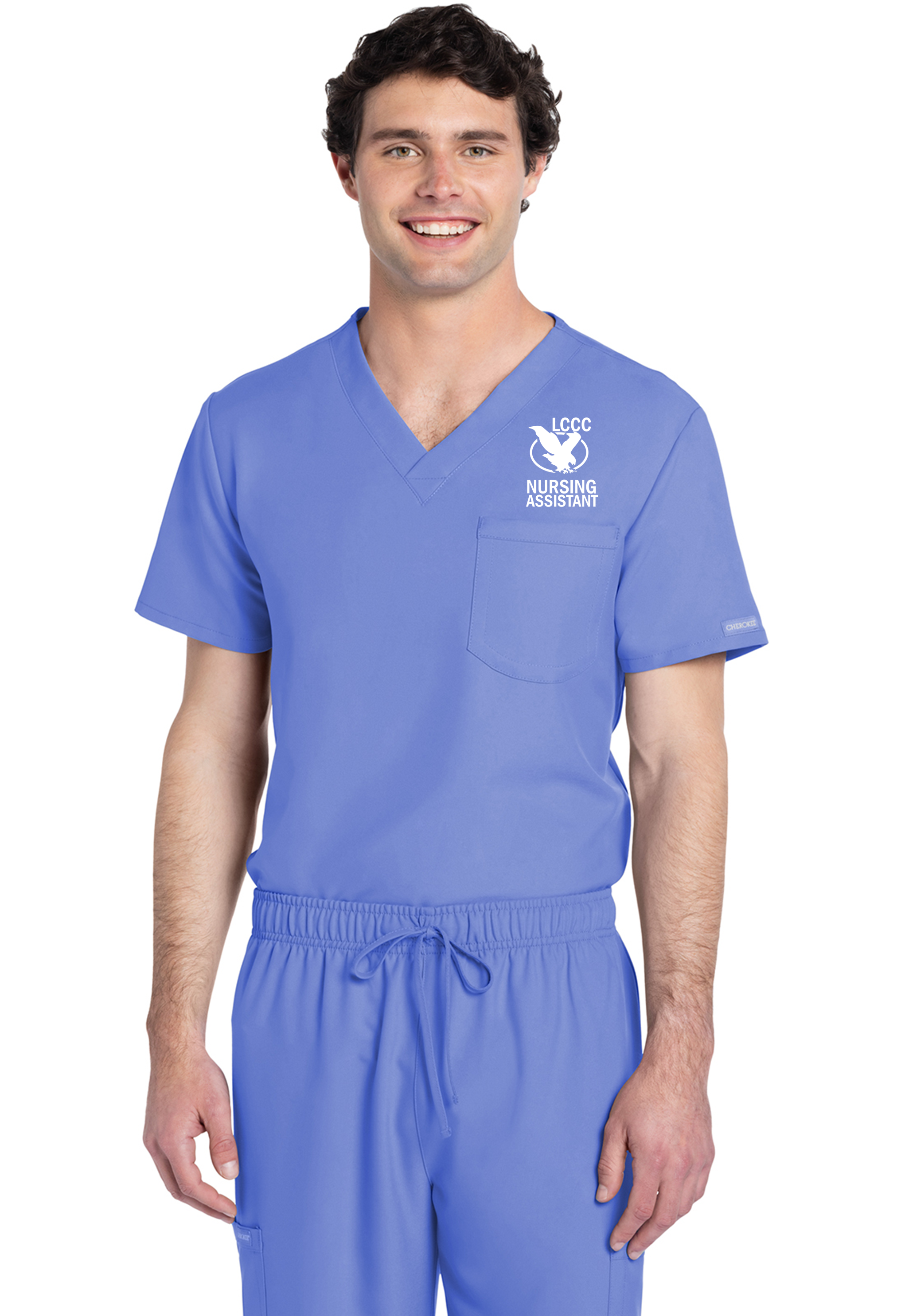 LCCC CNA - Unisex 1-Pocket V-Neck Scrub Top