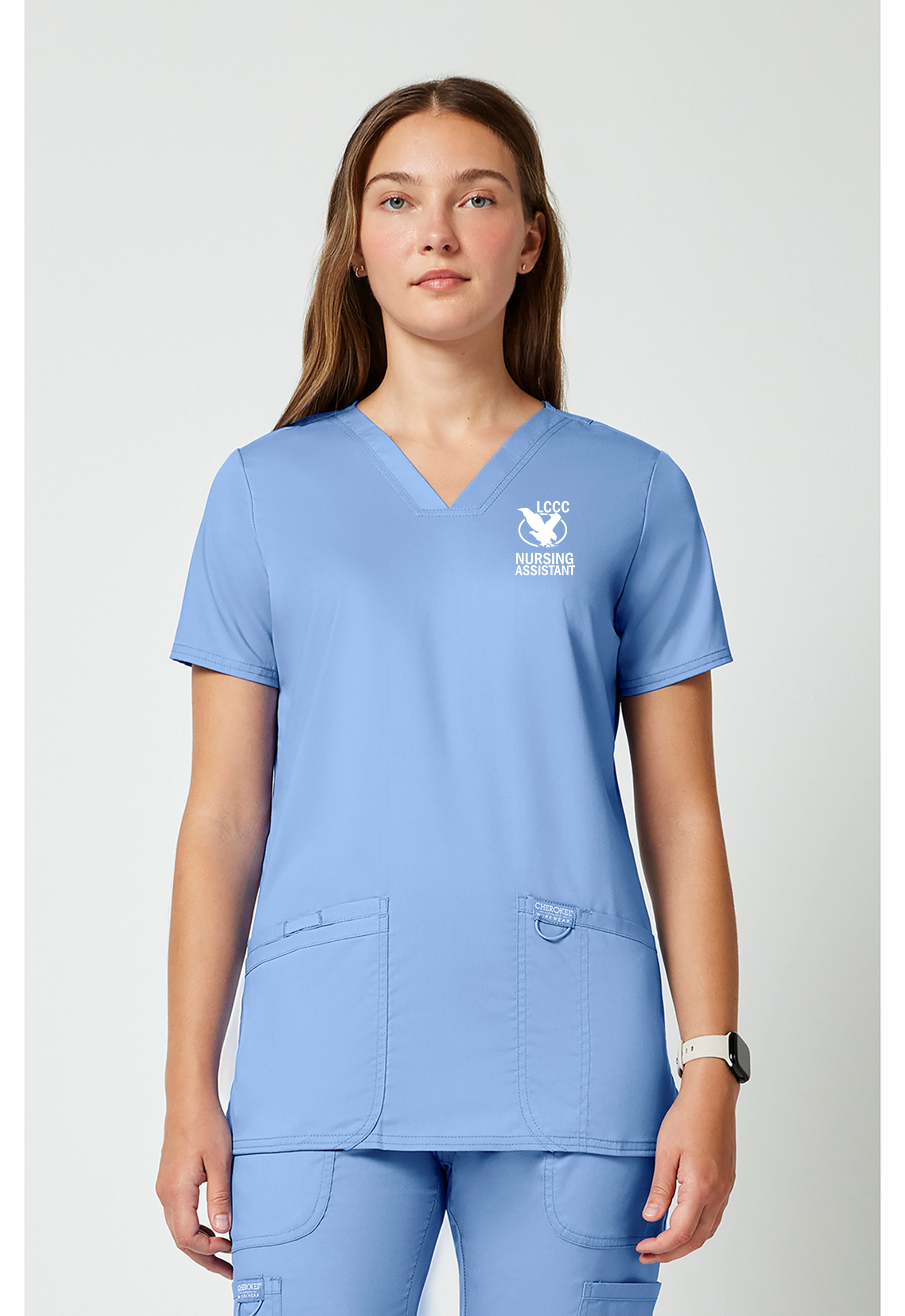 LCCC CNA - 3-Pocket V-Neck Scrub Top