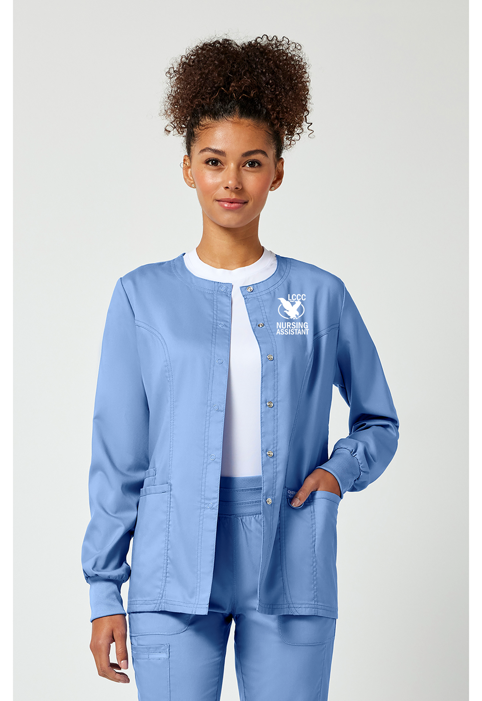 LCCC CNA - 3-Pocket Snap Front Warm Up Jacket