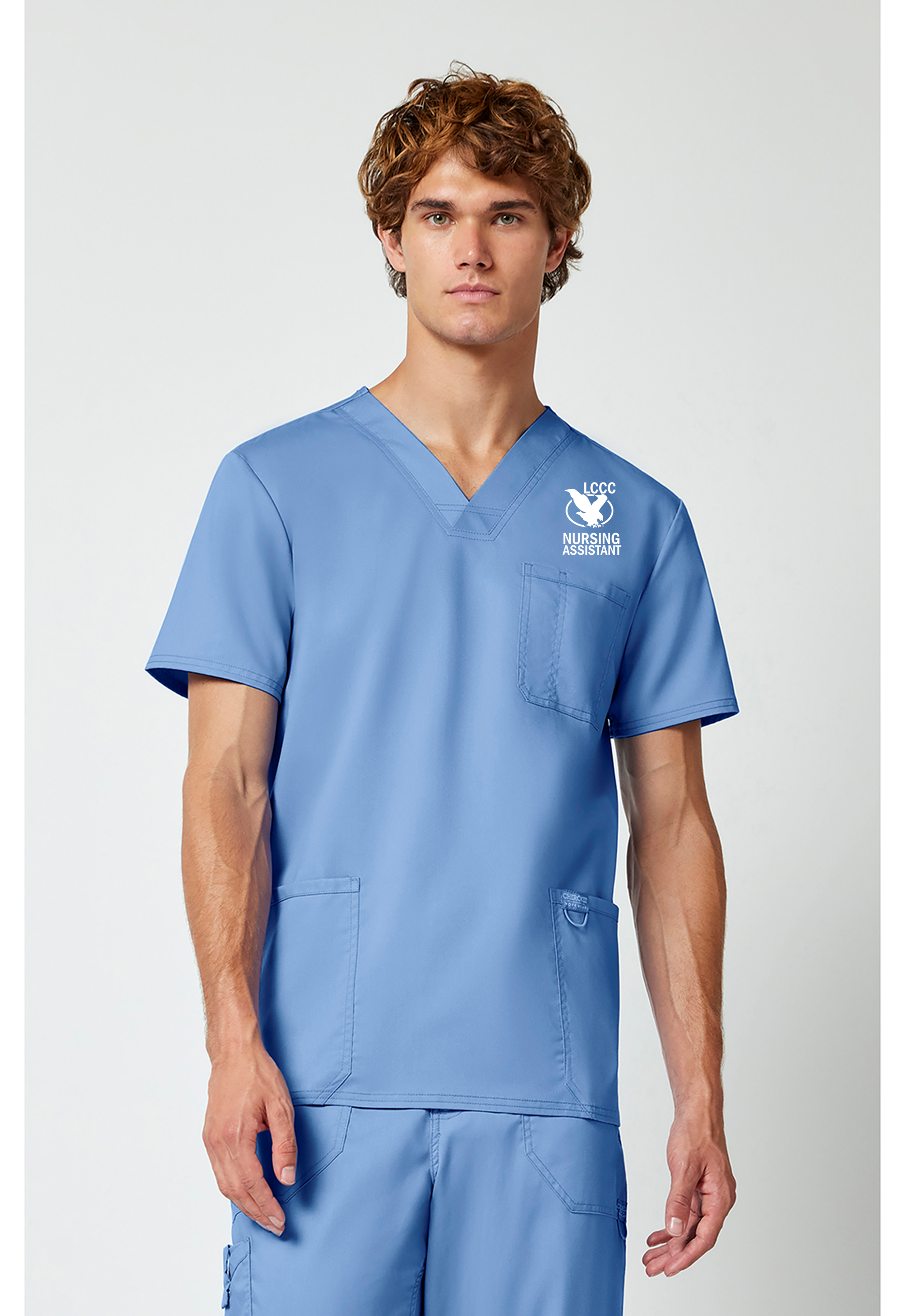 LCCC CNA - Men’s 3-Pocket V-Neck Scrub Top
