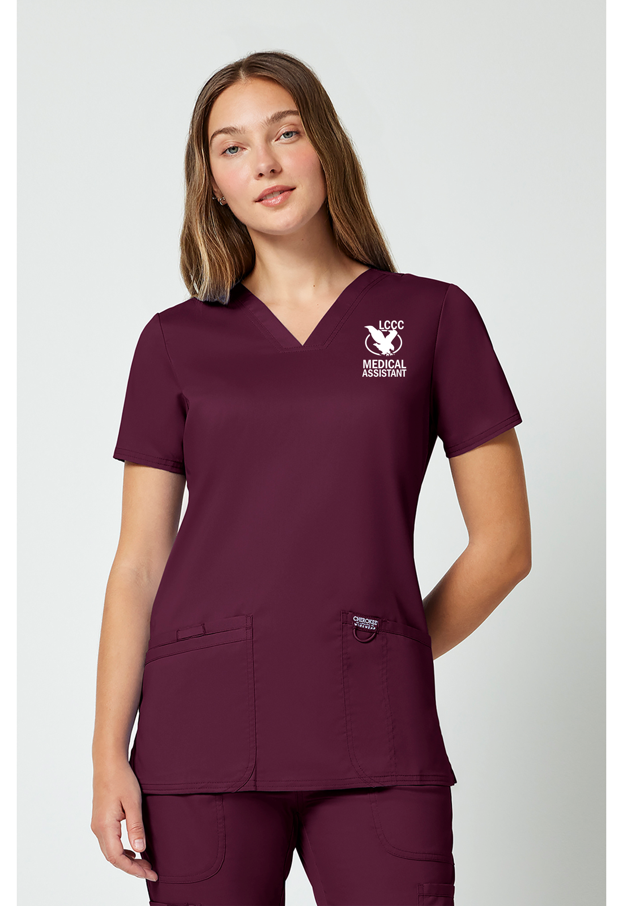 LCCC Medical Assistant - 3-Pocket V-Neck Scrub Top