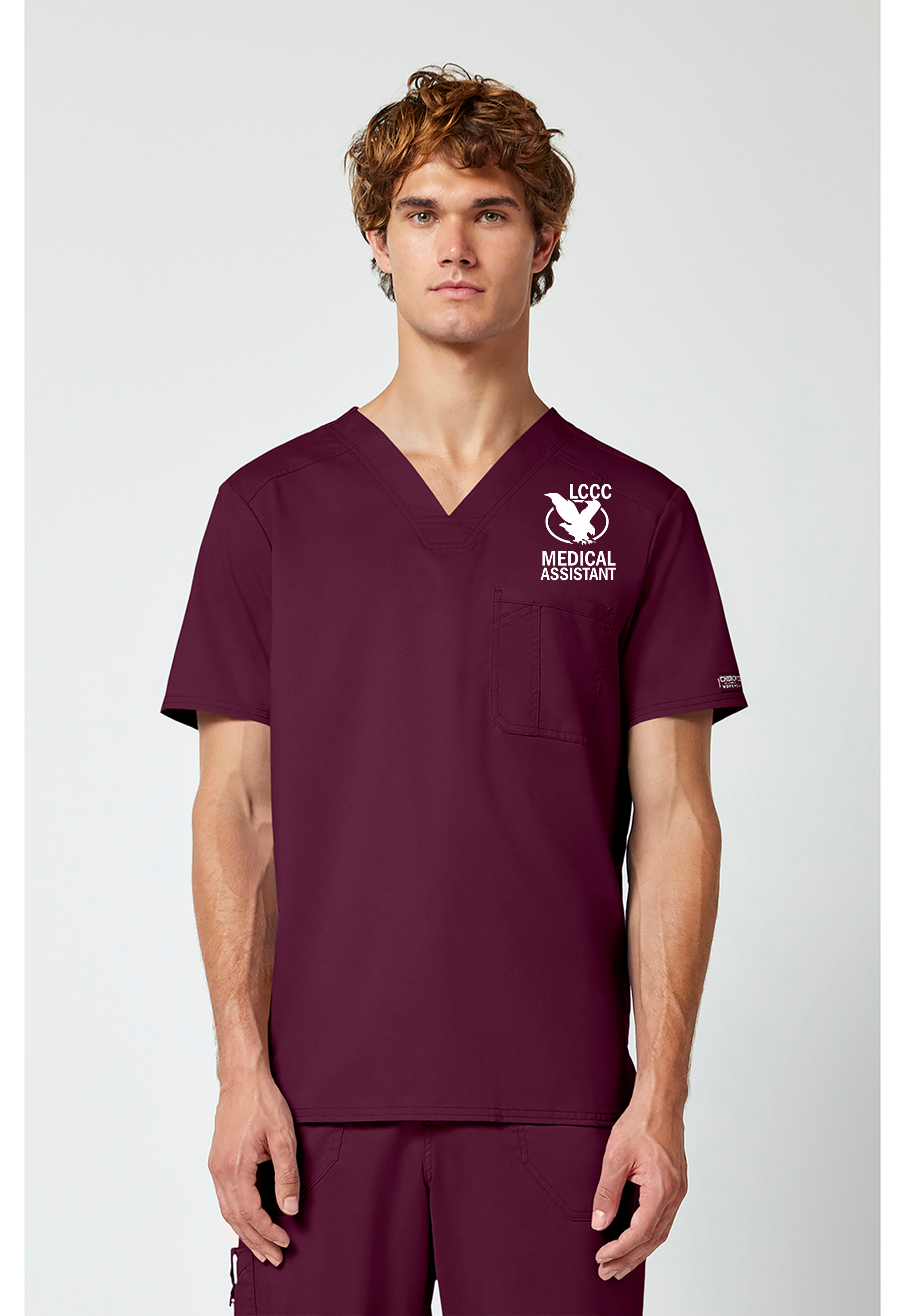 LCCC Medical Assistant - Men’s 1-Pocket Tuck In Scrub Top