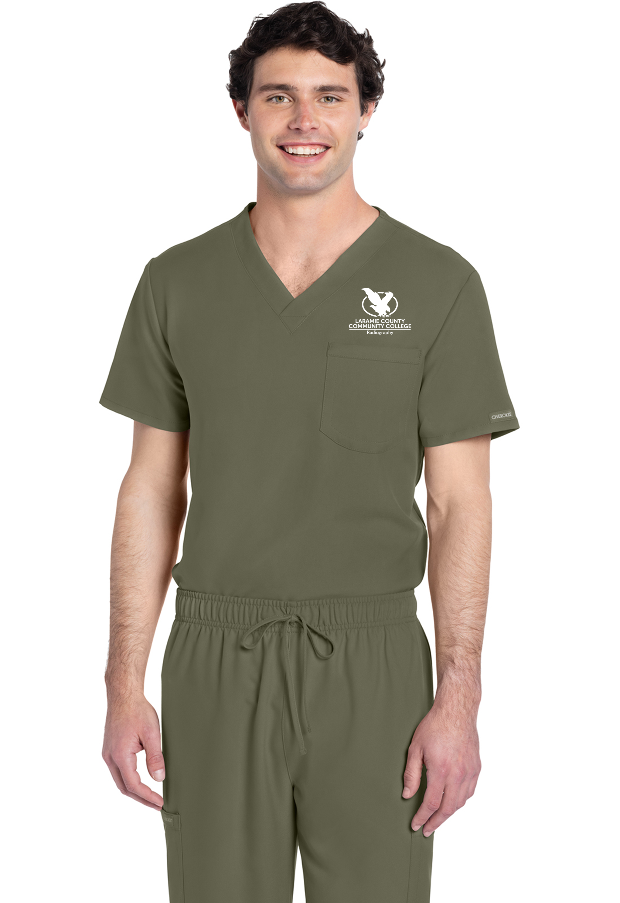 LCCC Radiography - Unisex 1-Pocket V-Neck Scrub Top