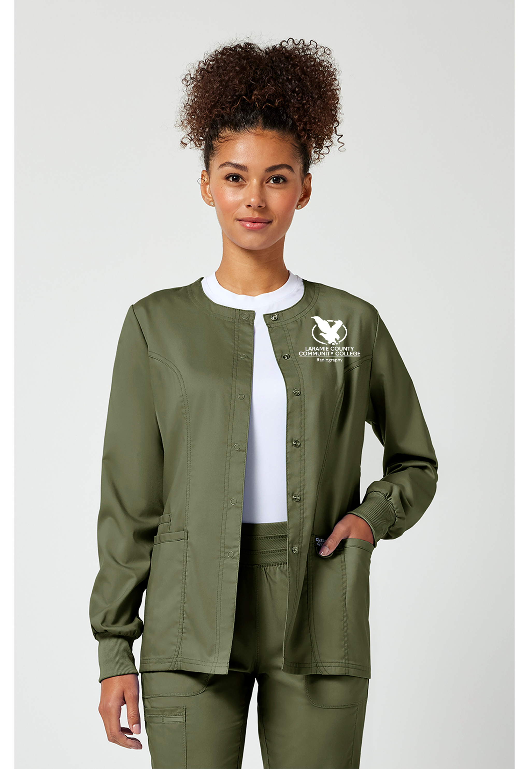 LCCC Radiography - 3-Pocket Snap Front Warm Up Jacket