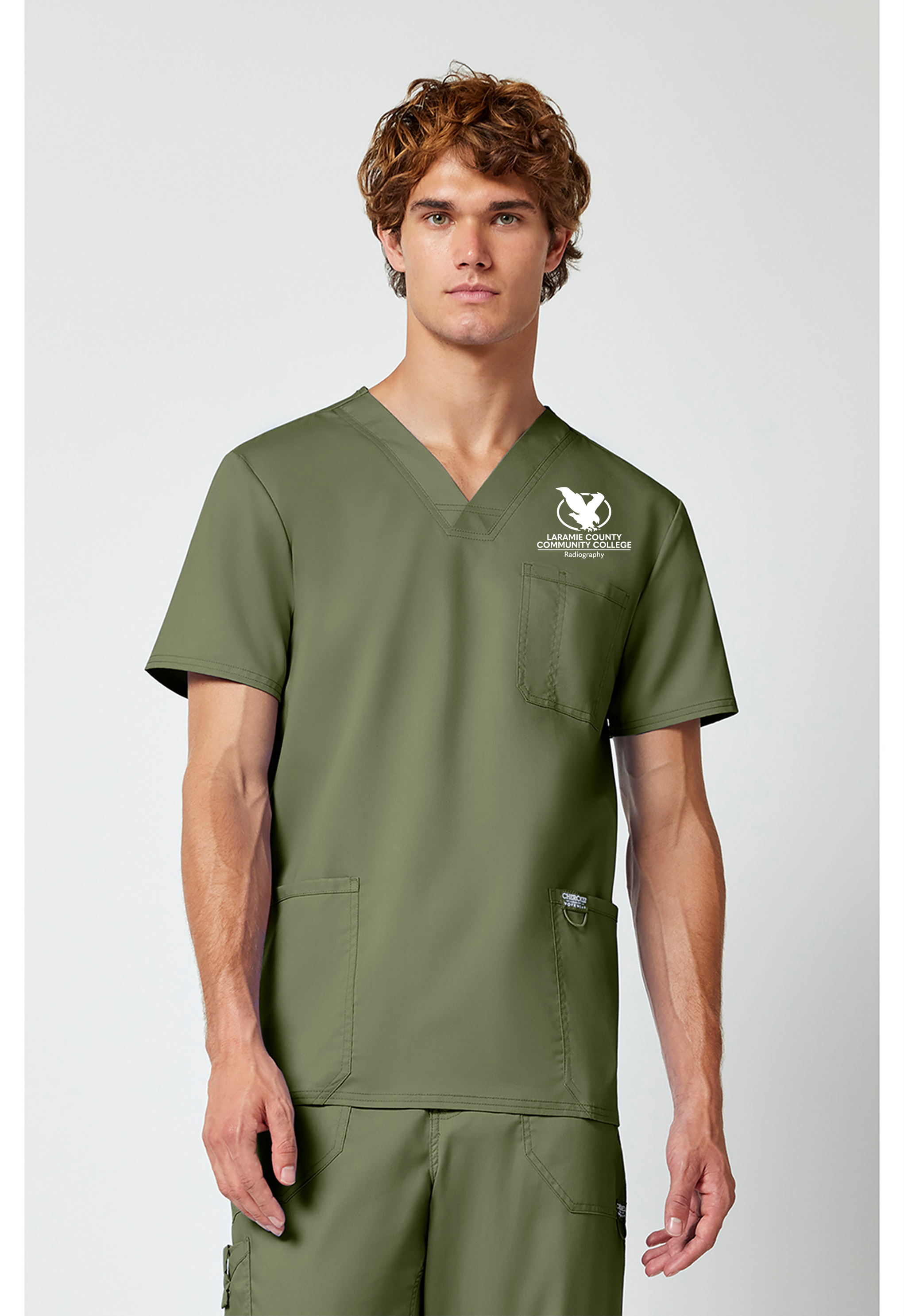 LCCC Radiography - Men’s 3-Pocket V-Neck Scrub Top