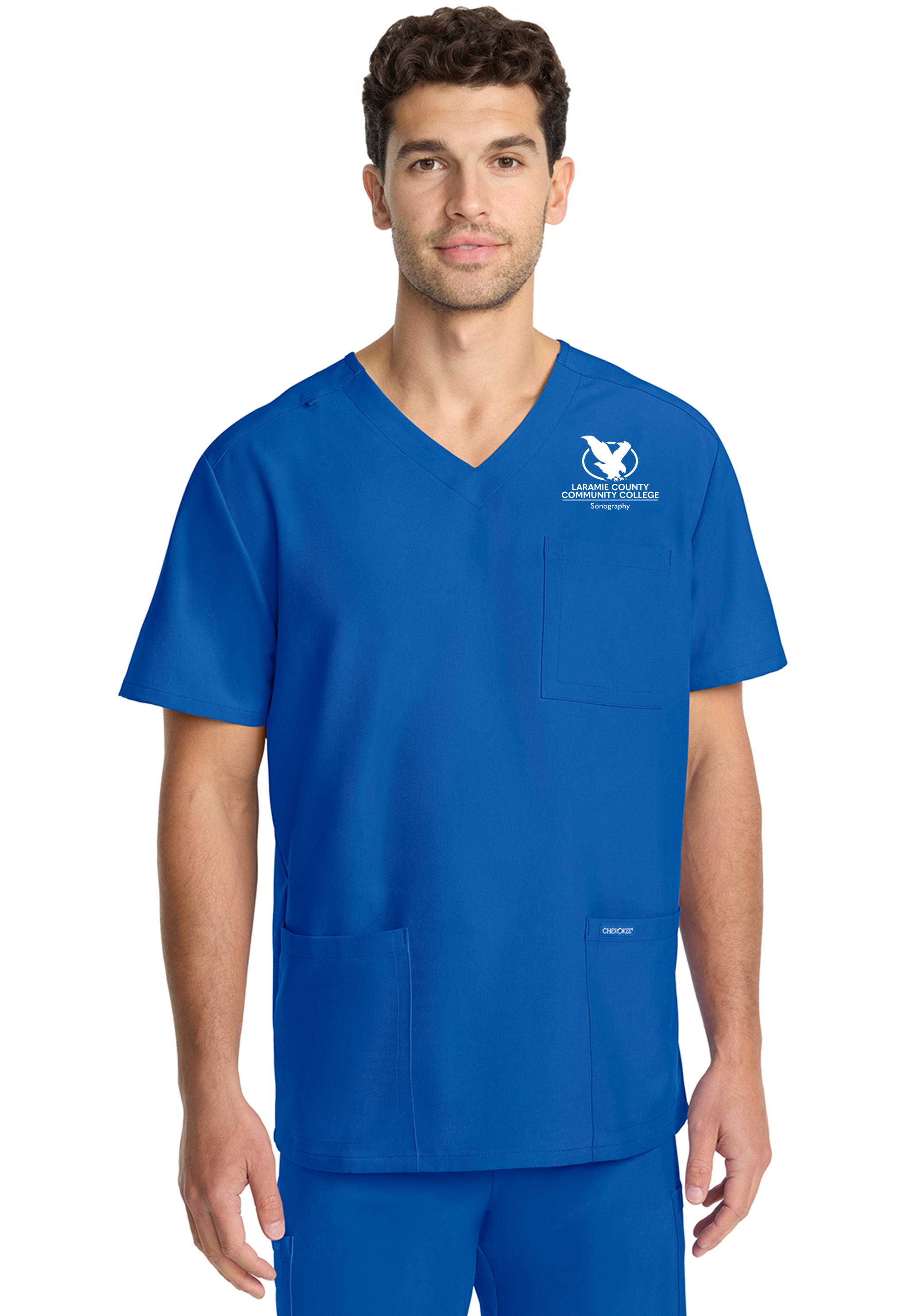 LCCC Sonography - Men's 3-Pocket V-Neck Top