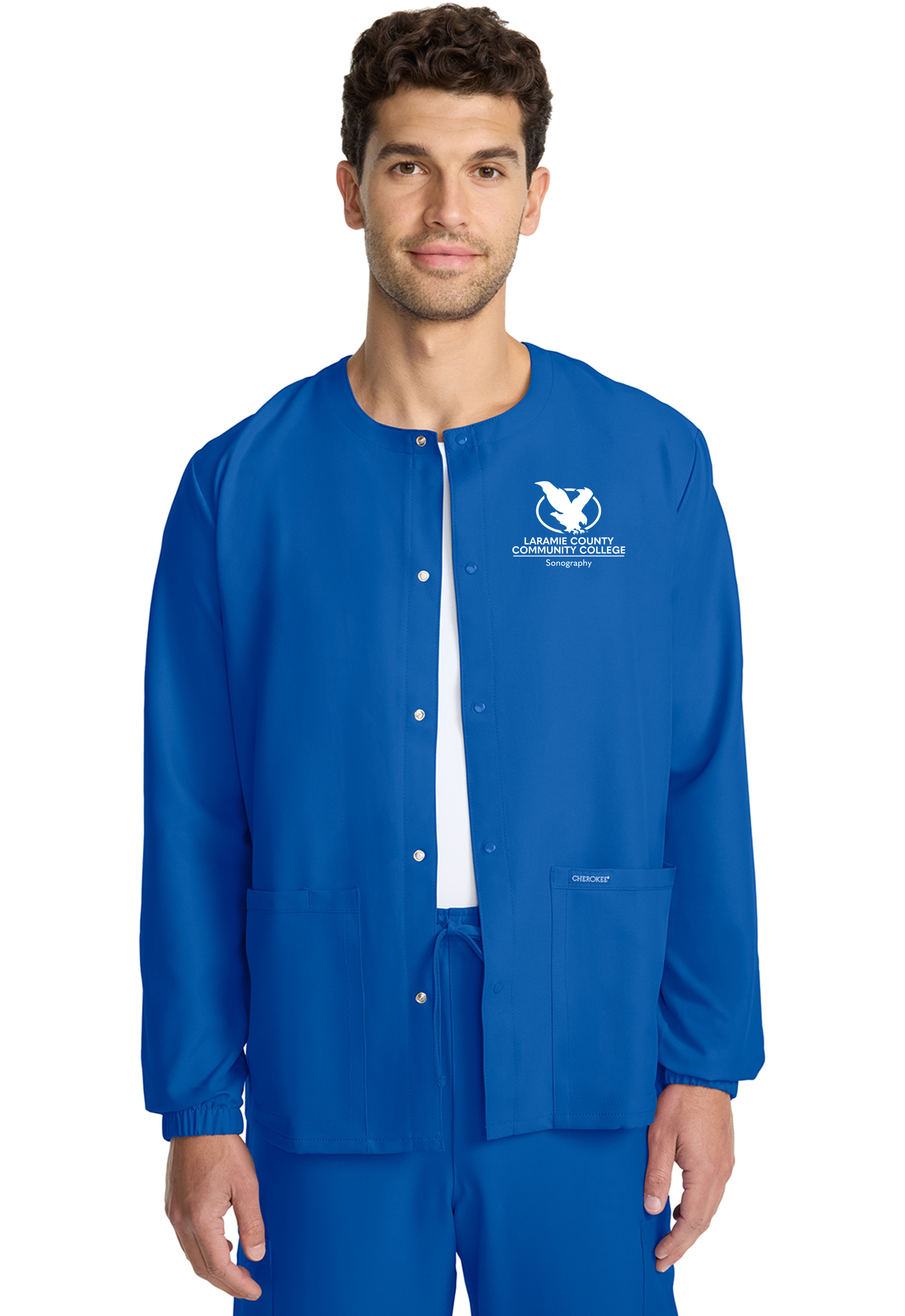 LCCC Sonography - Unisex Snap Front Warm Up Jacket