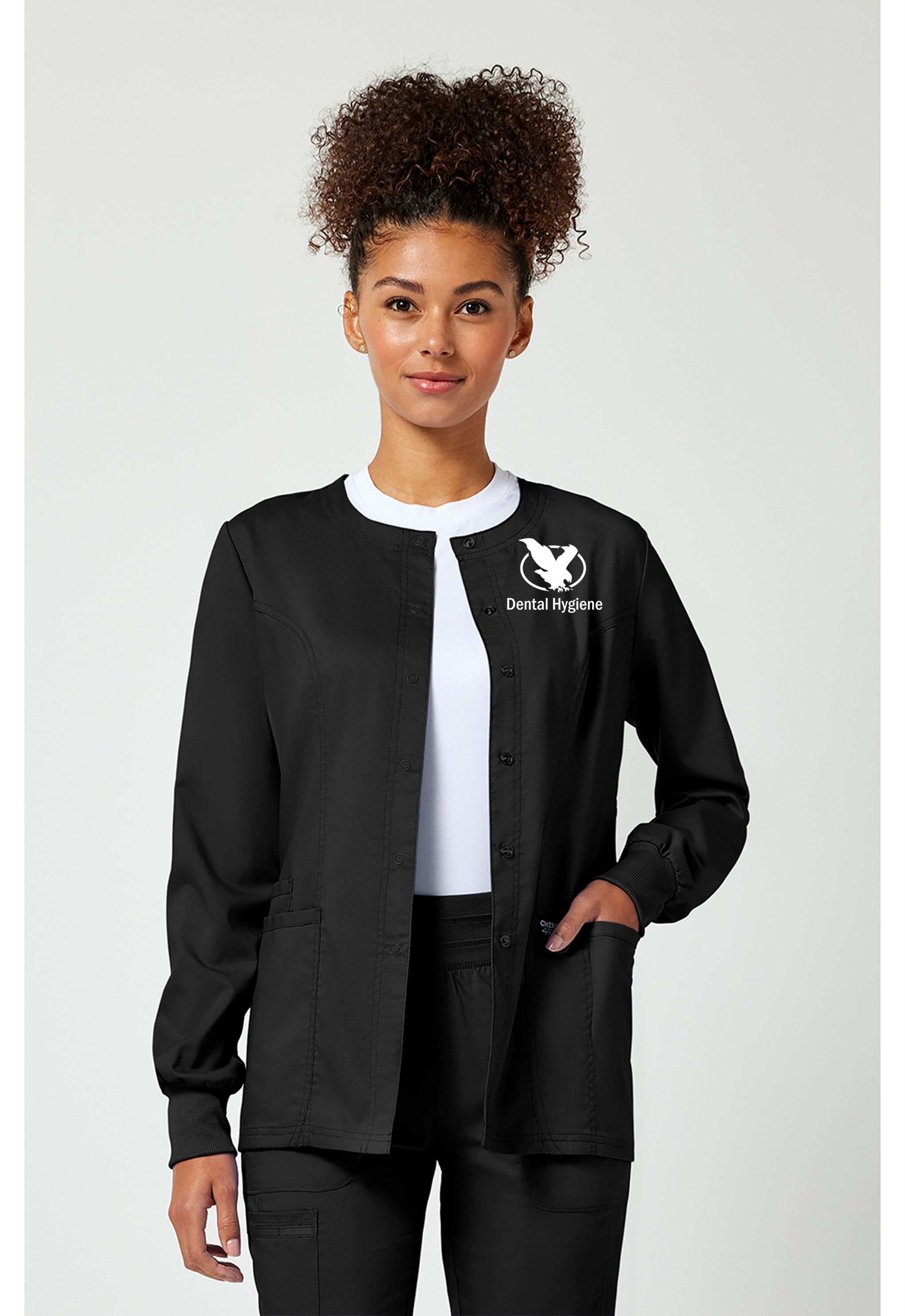 LCCC Sonography - Women's 3-Pocket Snap Front Warm Up Jacket