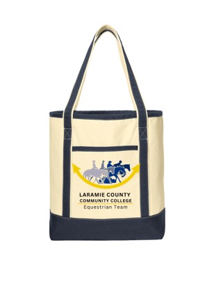 LCCC Equestrian Team Fundraiser - Cotton Canvas Tote Bag