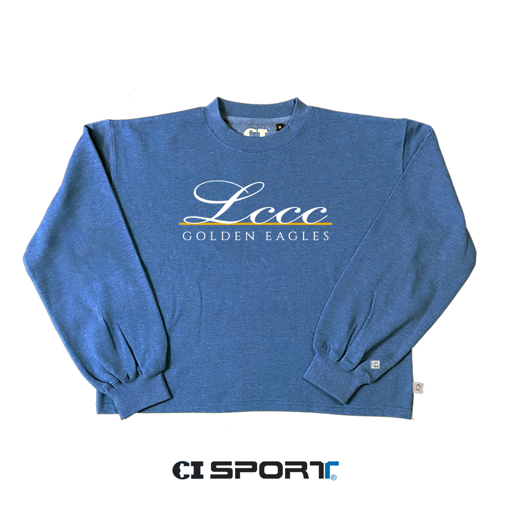 LCCC Golden Eagles Ladies Crew Sweatshirt