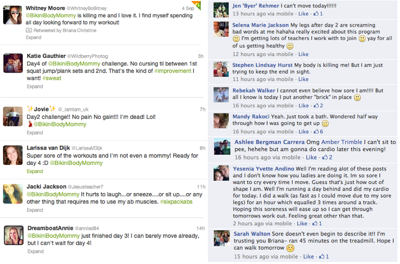 Bikini Body Mommy Challenge Feedback