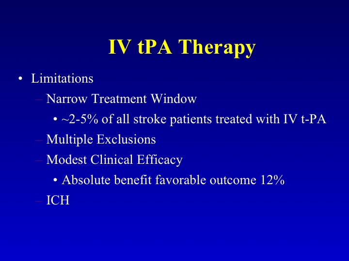 innovations in the treatment of ischemic stroke and brain aneurysms tpa dosing chart