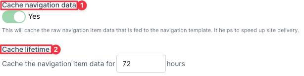 Adding a new Navigation cache