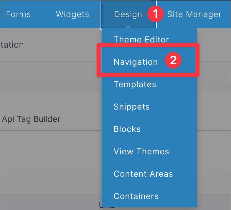 How to Create a new Navigation Menu