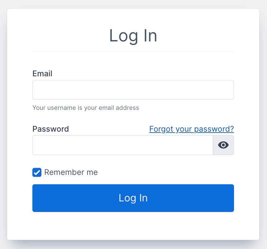 Login Screen