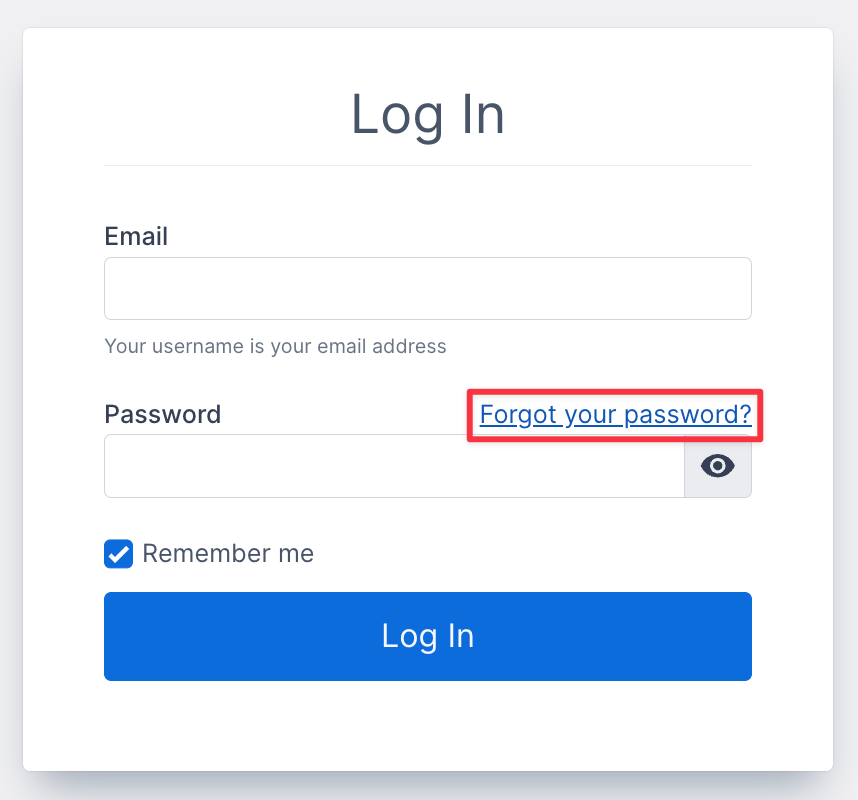 Forget Password