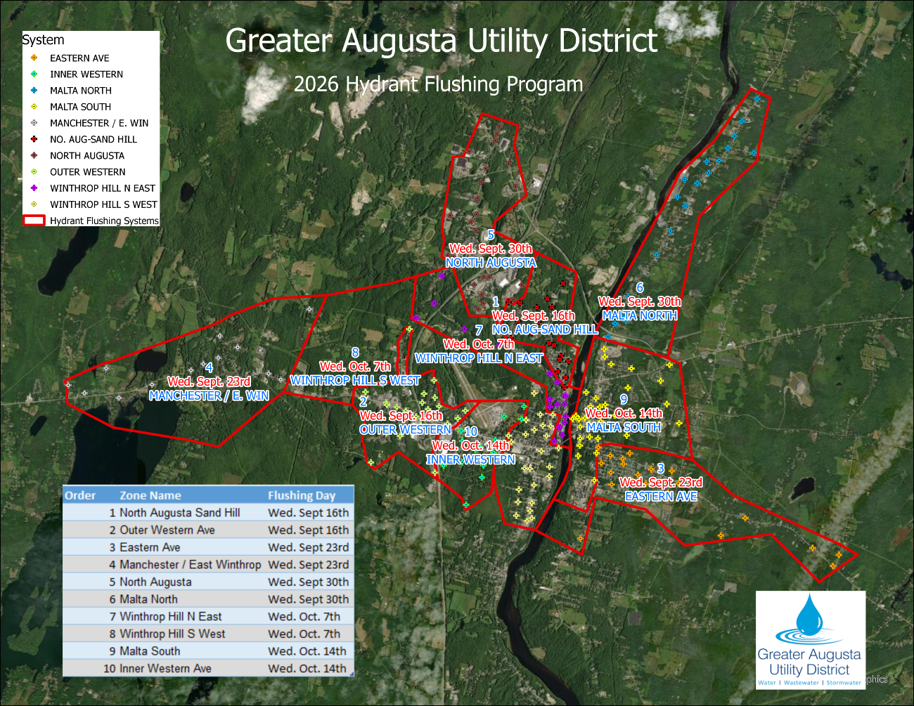 Hydrant Flushing Map