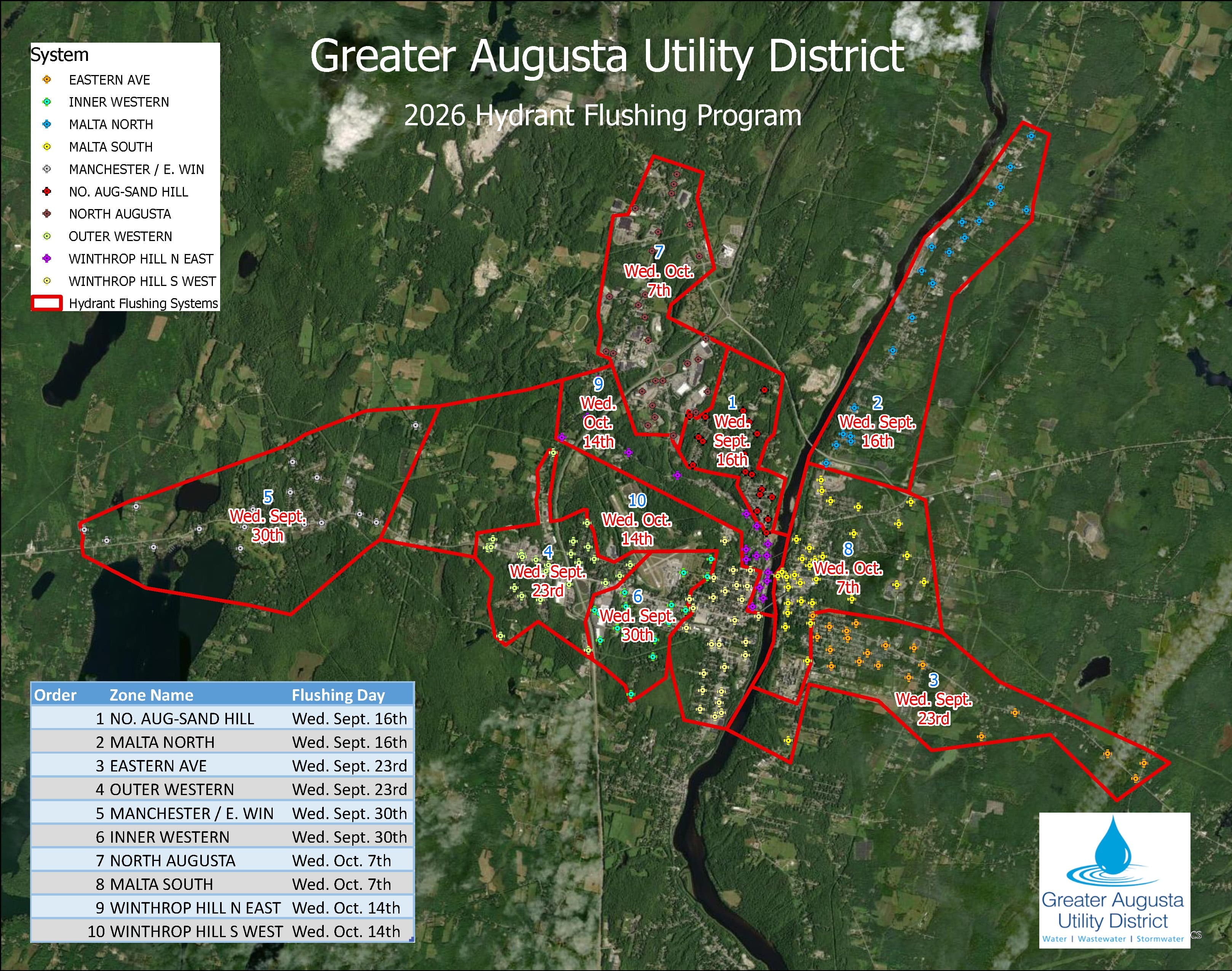 Hydrant Flushing Map