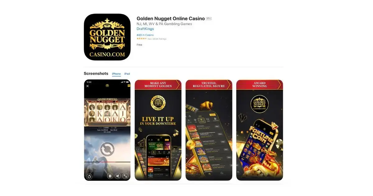 golden nugget apple app store