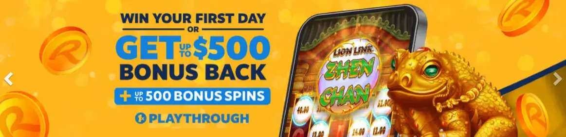 BetRivers Casino Promo Code - Get up to $500 Bonus Back + up to 500 Bonus Spins