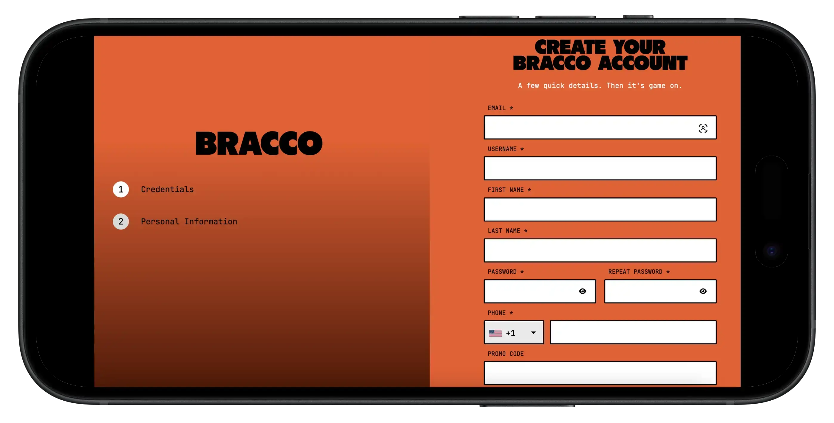 PlayBracco Casino Sign Up on mobile.