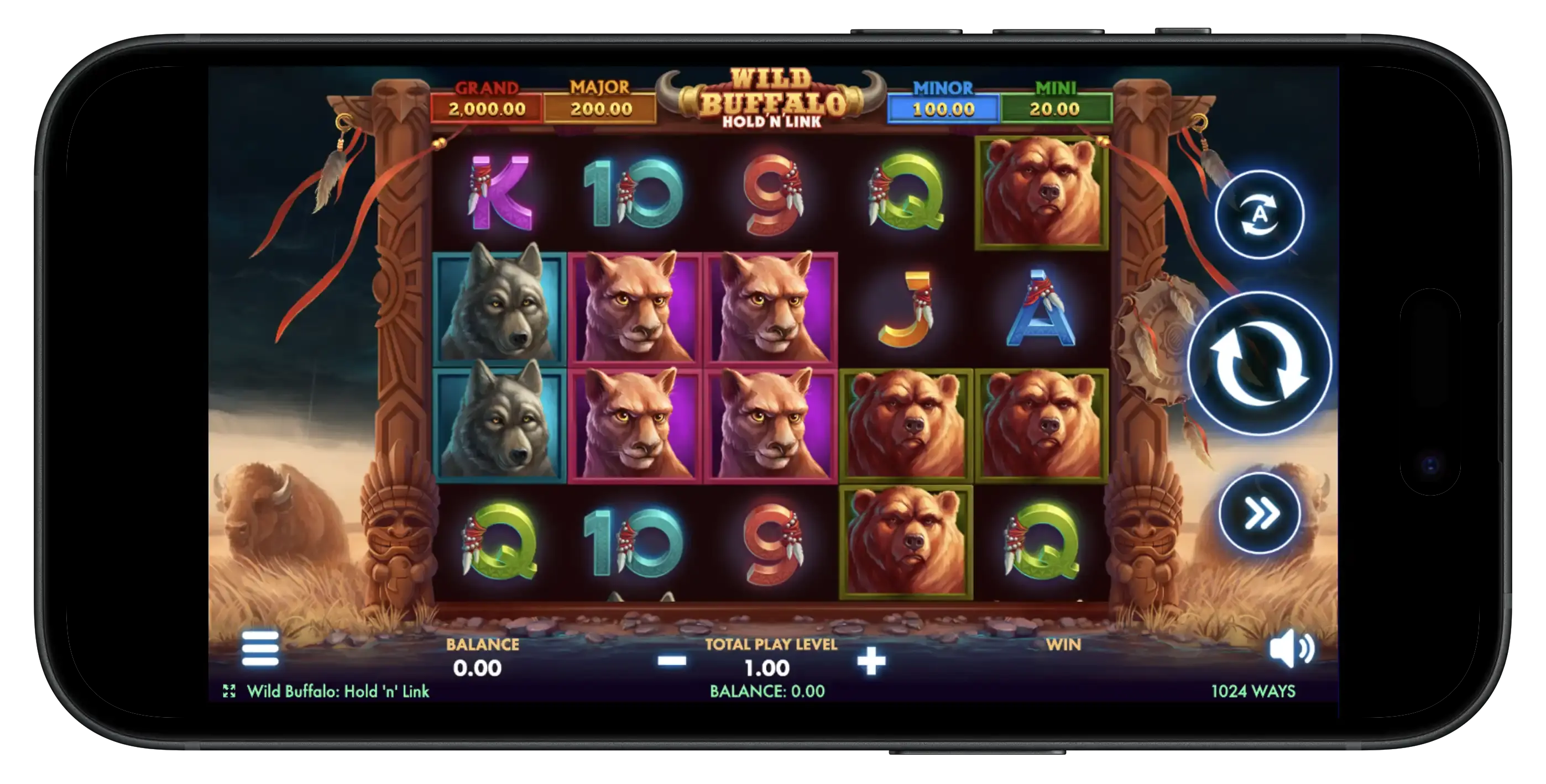 Wild Buffalo Hold N' Link on mobile.