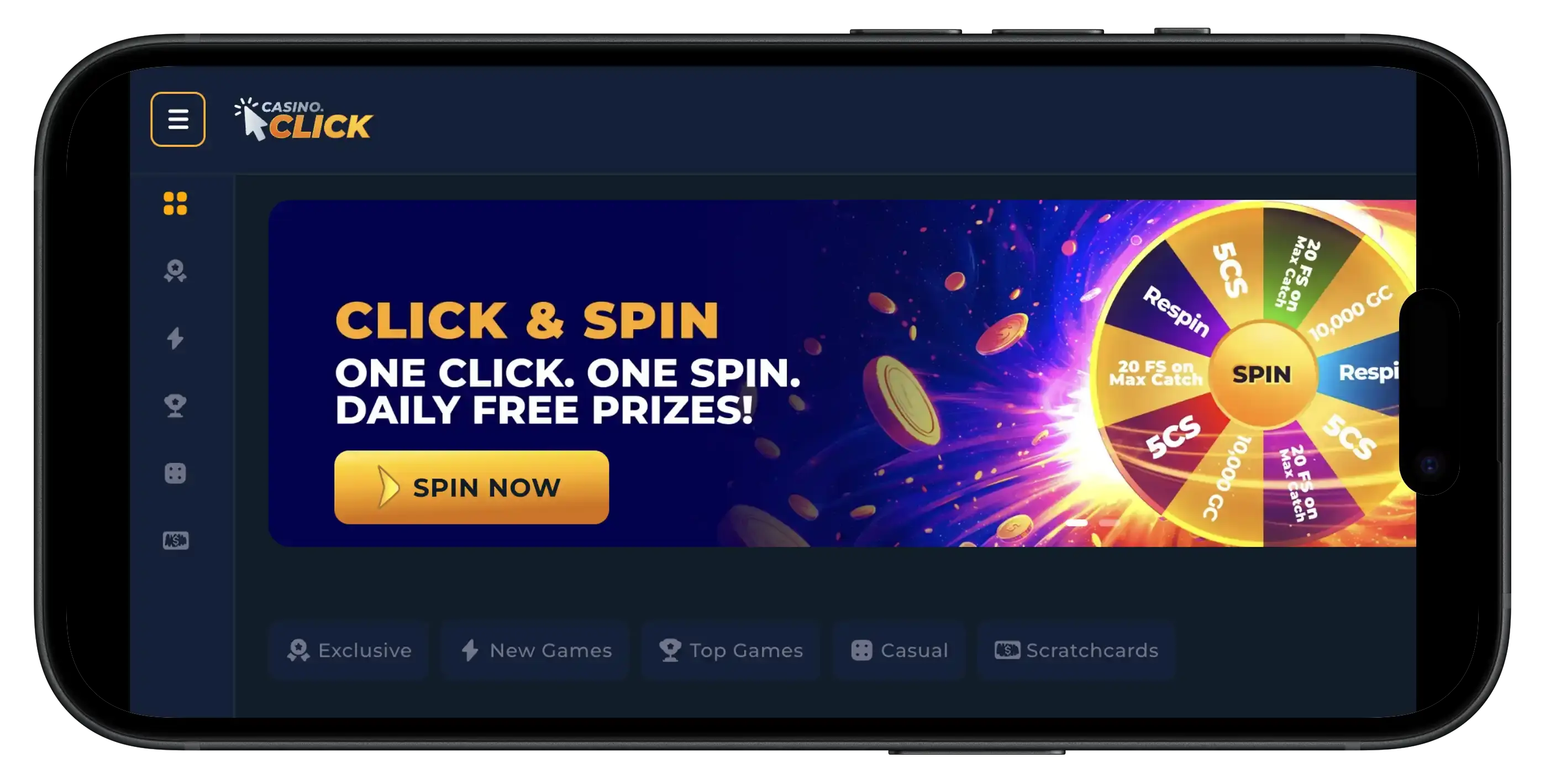 Casino Click access on mobile.