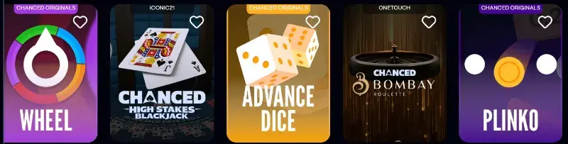 Chanced Casino Arcade Games
