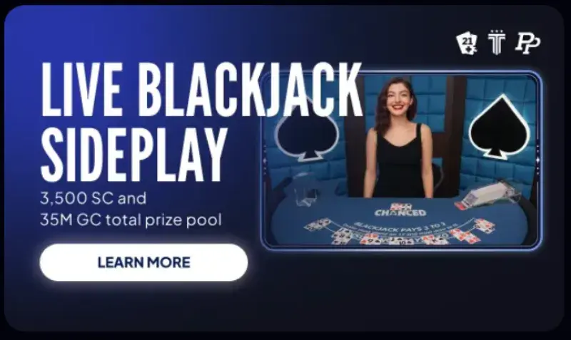 Chanced Casino Live Blackjack Sideplay